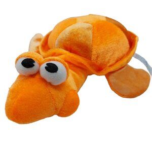 B.J. Toy Co Orange Turtle 9" Two Tone Plush Stuffed 2017 Read